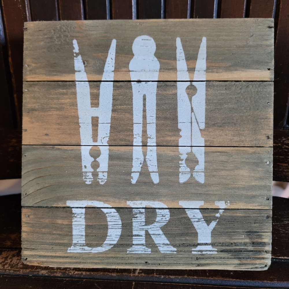 Rustic Wooden Laundry Signs - Picture 3 of 4